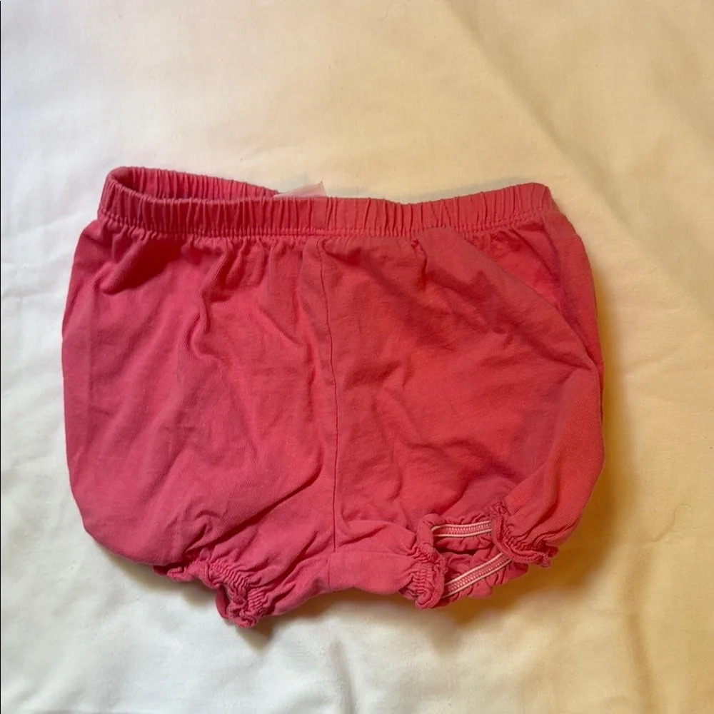 Carter's Pink Baby Bloomers and navy polka dot top - Picture 3 of 7
